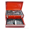 150pcs Ferramenta doméstica Conjunto de caixas de metal vermelho